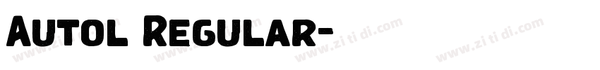 Autol Regular字体转换